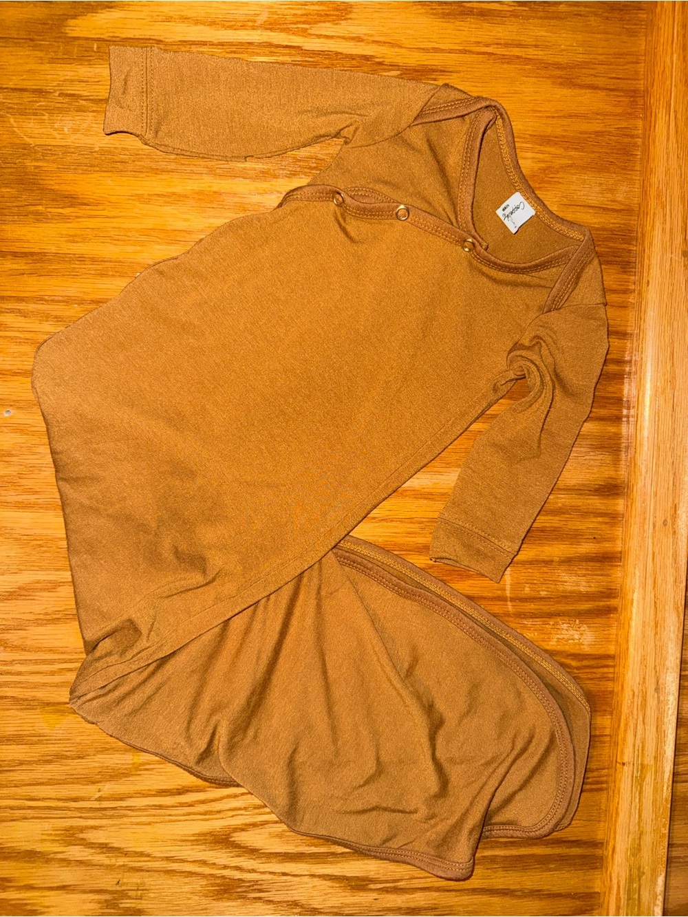 Copper Pearl newborn sleep gown
